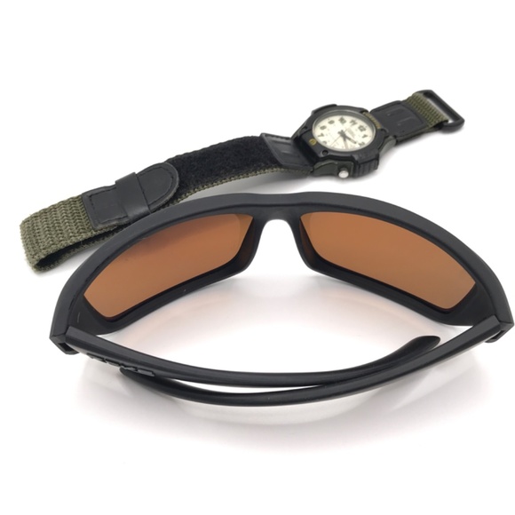 Outdoor Adventure Lot Casio Forester & Reks Sunglasses Wrap Around New Battery - Picture 3 of 12